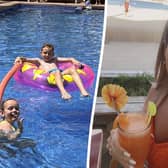 Rachel Smith, from Clacton-on-Sea, takes her two children Brayden, 11 and Elianna, 9, out of school every year during term time to go on holiday abroad. (SWNS)