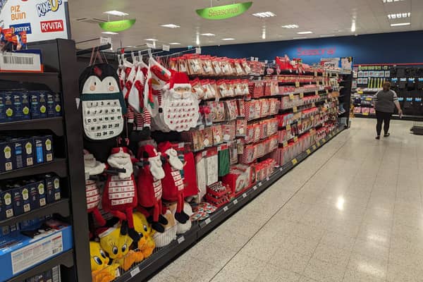 Home Bargains, in Leeds, West Yorks, has started to sell Christmas decorations in August.
