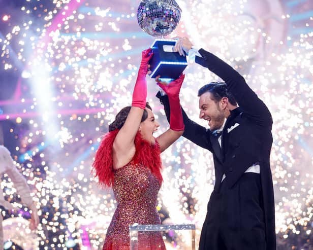 Ellie and Vito won the glitterball trophy for Strictly Come Dancing 2023.