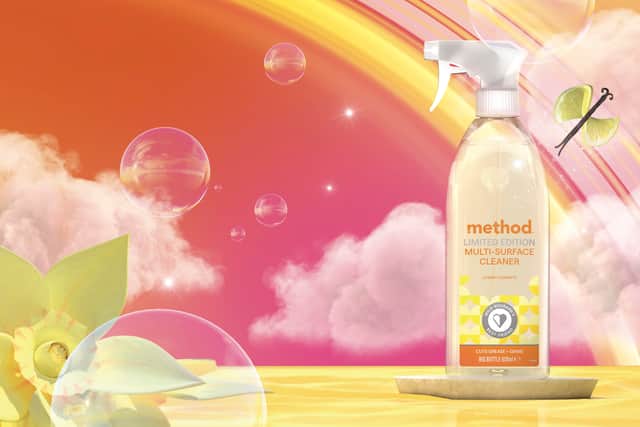 method celebrate the launch of its limited-edition cream custard all purpose spray