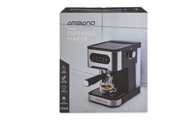 The Ambiano Espresso Maker will be on sale in Aldi for £59.99