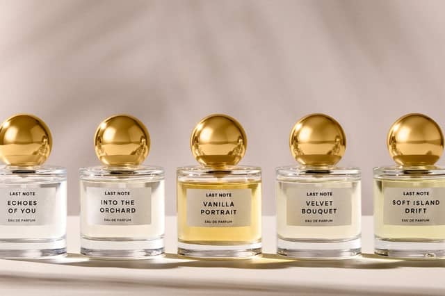The Boots Last Note fragrance collection includes Echoes of You, Into the Orchard, Vanilla Portrait, Velvet Bouquet and Soft Island Drift.