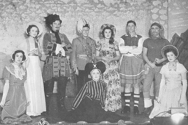 The very first performance as Stewartby School Operatic Society of 'The Pirates of Penzance', 1951, at Stewartby Village Hall