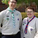 Megan and fellow King's Scout, both from Bedfordshire Scouts.