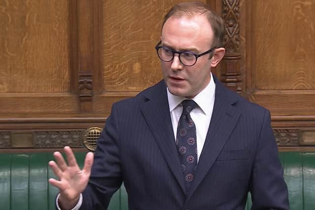 Blake Stephenson MP speaking about the Saturday job in Parliament