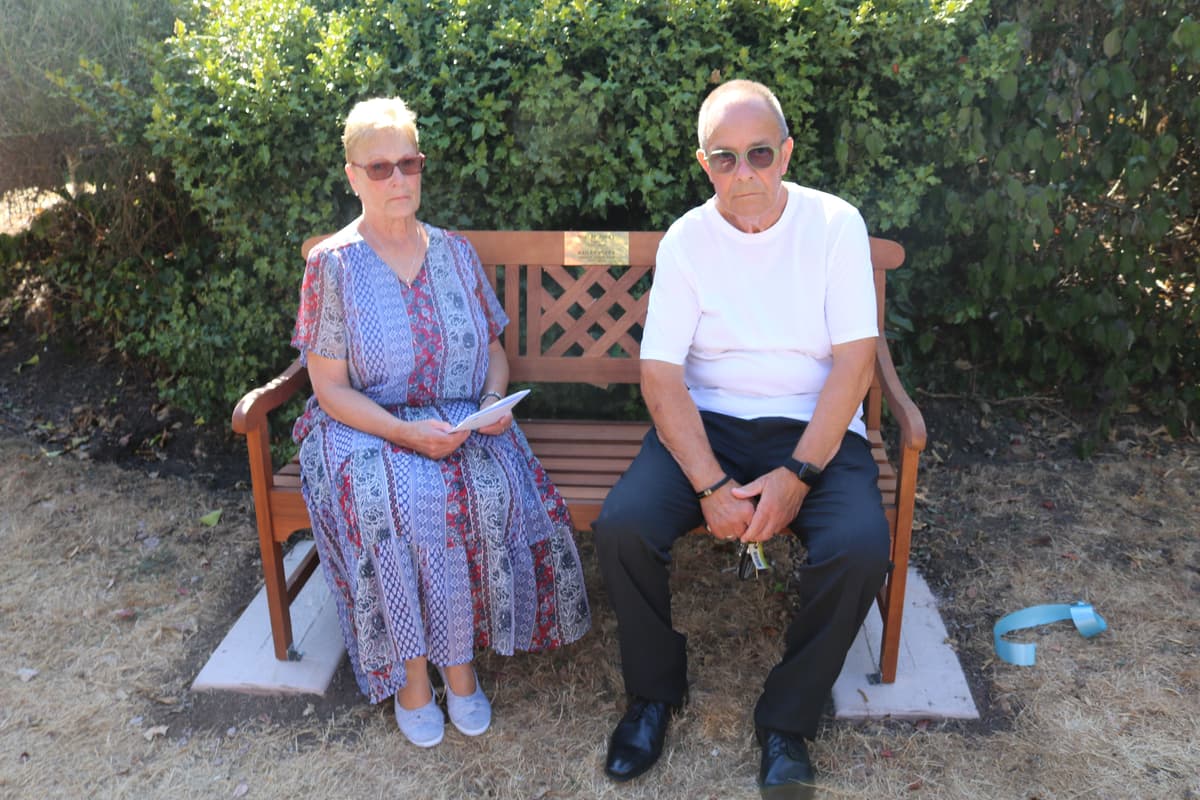 Bench unveiling at Bedford South Wing in honour of beloved former ...