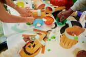 Children can get creative with Halloween-themed crafts at John Bunyan Sports and Fitness.