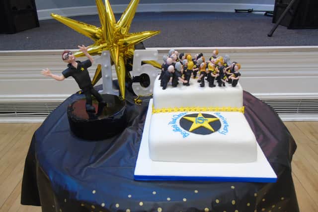 An amazing Rock Choir cake was made for the special anniversary