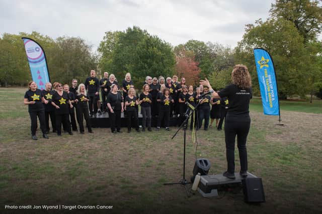 Rock Choir Members from Bedford performed at the Ovar-Dressed event in London