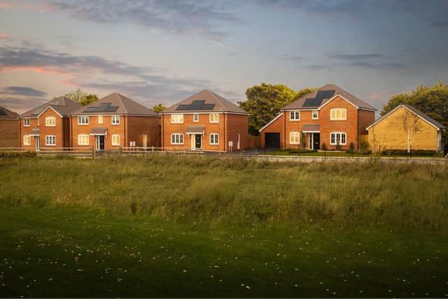 A street scene at Bellway’s Brook Meadows development, which is among those hosting a First Time Buyer Event on Saturday 31 October and Sunday 1 November.