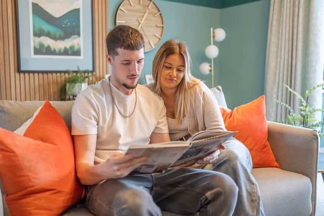 Jacob Southgate and Harmony Pearce bought their first home after receiving a deposit contribution from Bellway.