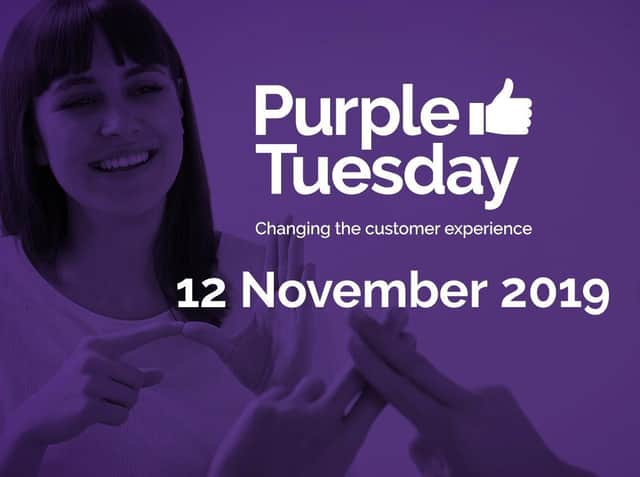 Tuesday's event is part of Purple Tuesday
