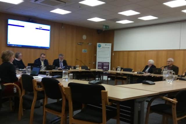 Bedford Council's climate change committee in action on Monday