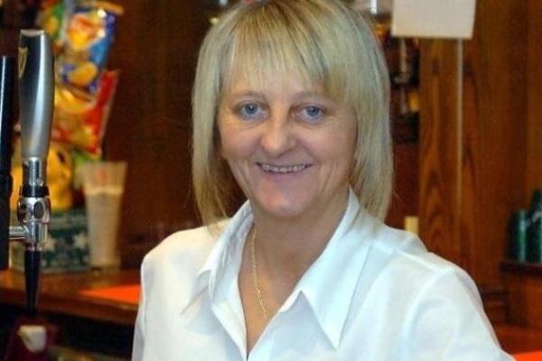 Landlady Sue Evans at the Two Brewers pub in Ossett in 2006.