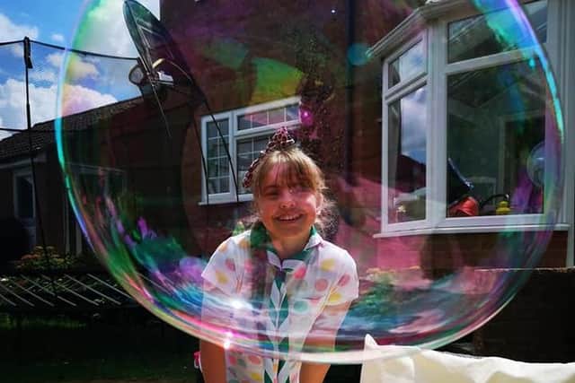 Members of Flitwick Scouts with their virtual camp