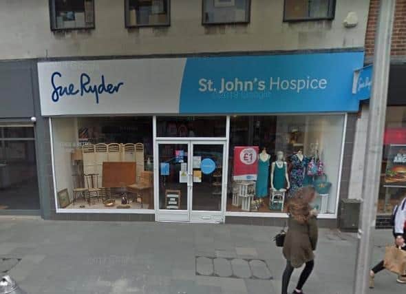 The Sue Ryder charity shop, in Harpur Street, Bedford