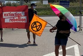 The peaceful protest by Extinction Rebellion Bedfordshire (XR Beds)