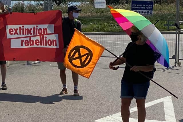 The peaceful protest by Extinction Rebellion Bedfordshire (XR Beds)