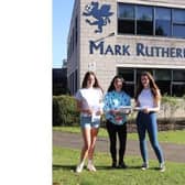 Students at Mark Rutherford School in Bedford are celebrating their GCSE results today