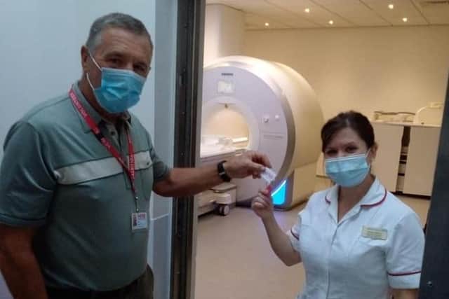 Barry Tappenden at the MRI suite