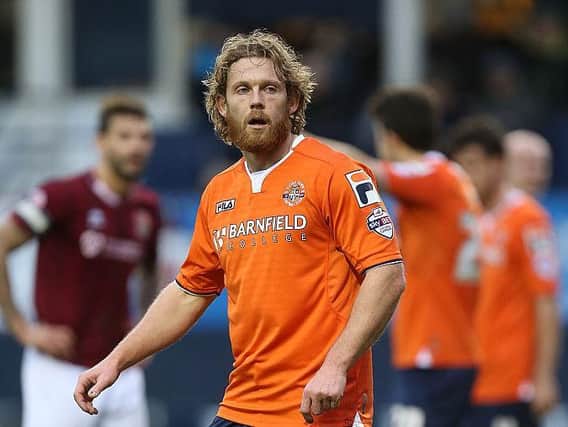 Craig Mackail-Smith in action for Luton Town