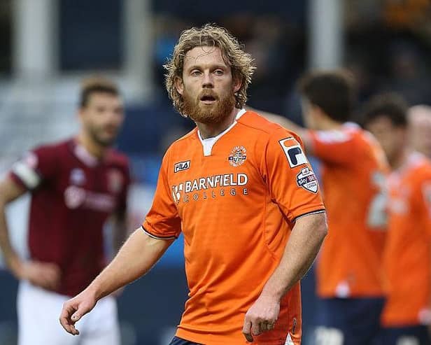 Craig Mackail-Smith in action for Luton Town