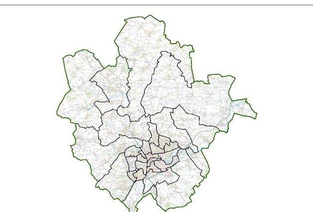 Proposed wards for Bedford Borough Council (Credit: contains Ordnance Survey data (c) Crown copyright and database rights 2020)
