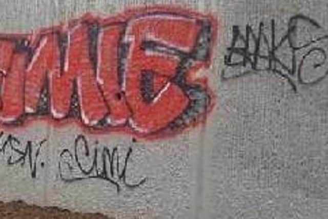 Stock image of graffiti