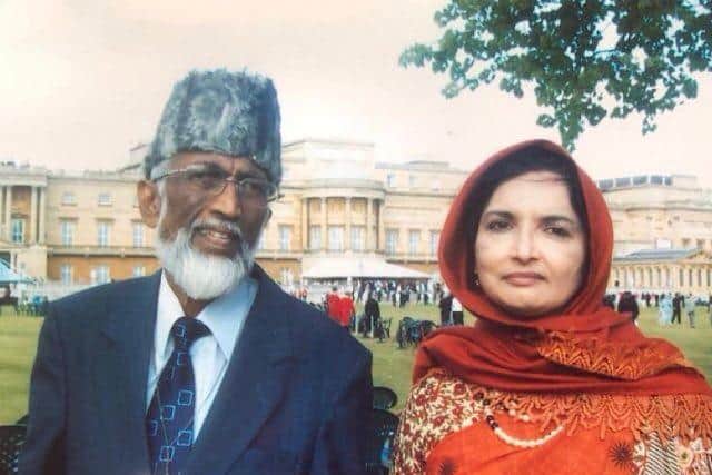Imam Mir Irshad Ali and his wife Hajra