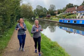 Anne Walsh and Vikki Dear along the Grand Union Canal