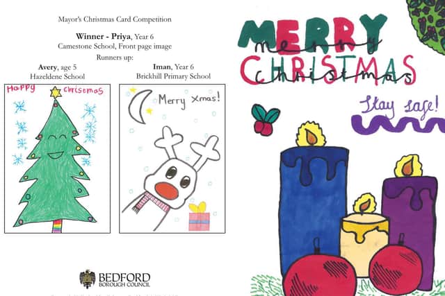 The winning Christmas card designs