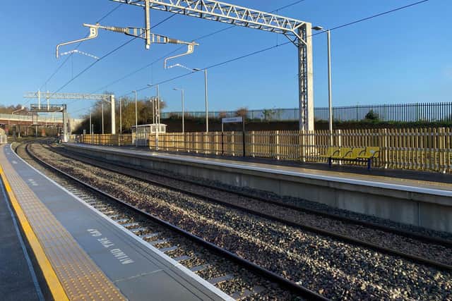 The new fourth track between Bedford and Kettering