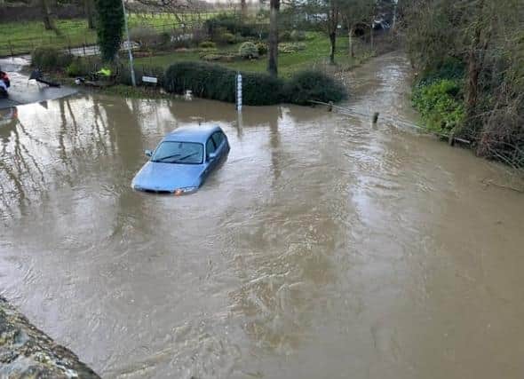 Flooding at Sutton in Bedfordshire (Picture by Darren Brooker)
