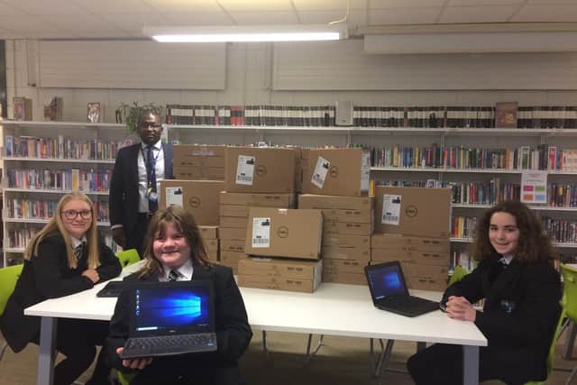 Mark Rutherford Students benefit from 64 laptops for those in most need of improved technology through the Government scheme