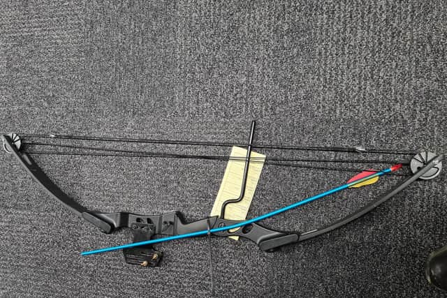 Crossbow seized by police