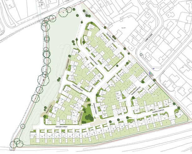 Site plan for Hayfield Park at Bromham