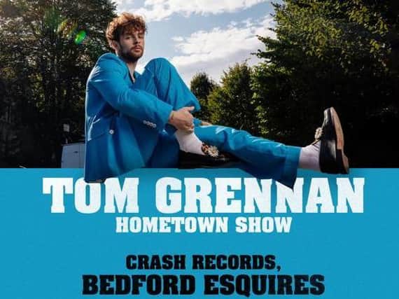 Tom Grennan will return to Bedford for hometown performances in August.