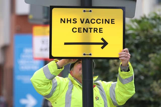 Nearly half of people in Bedford have received their first dose of a Covid-19 vaccine