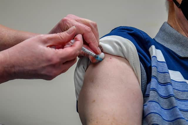 NHS data shows 79,526 people had received a vaccine jab by March 28 – equating to 58 per cent of those aged 16 and over