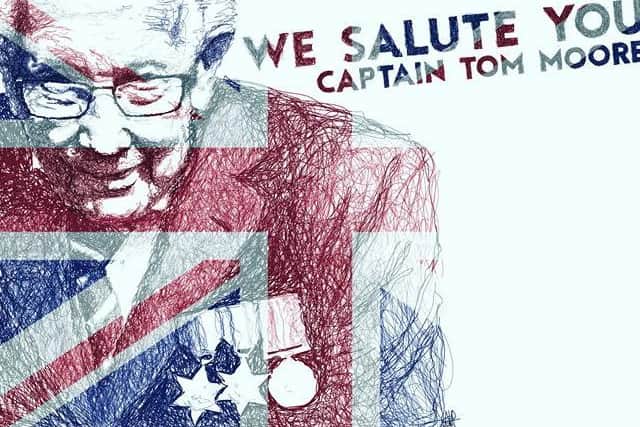 Talented Anthony's drawing of Captain Tom