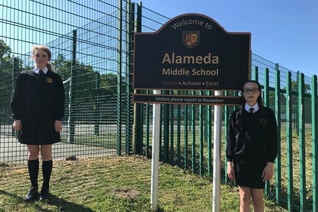 Pupils want to return to Alameda Middle School