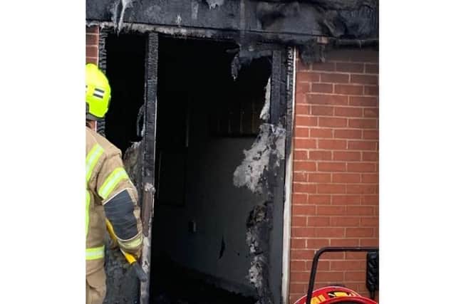 Police are investigating a suspected arson attack (C) Bedfordshire Fire and Rescue