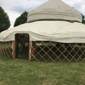 The yurt provides perfect ventilation