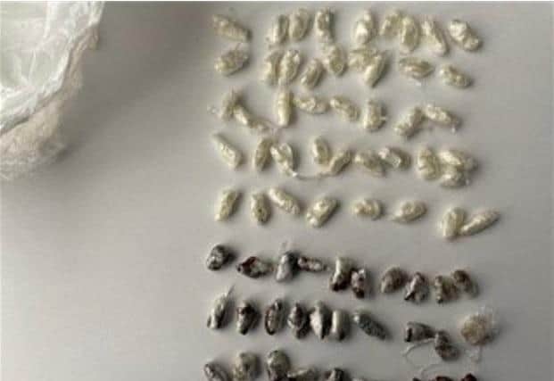 Drug wraps seized by Bedfordshire Police (C) Bedfordshire Police