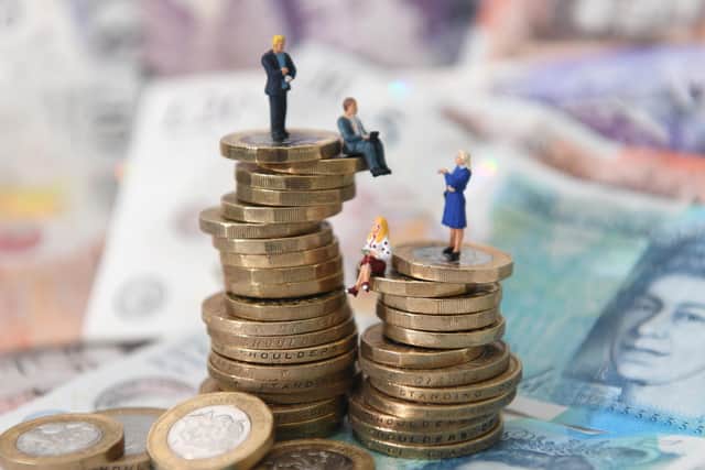 Women receive an average of £13.28 an hour while their male peers get £16.10