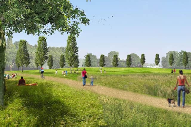 How the country park at Mill View will look