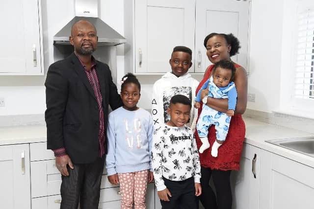 Daniel and Marian moved into their new home in September with their children Nehemiah, 10, Gabrielle, seven, Jeremiah, five, and baby Ramiah, who was born in July