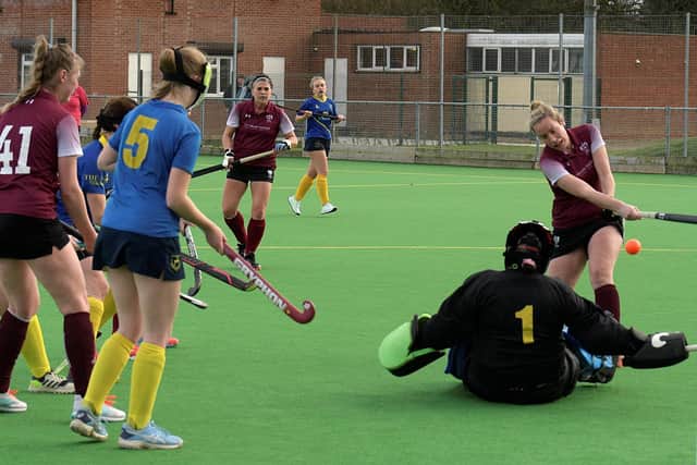 Ladies’ 3s score in their 6-0 victory over Blueharts