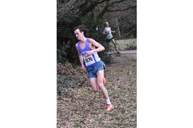 Harry Brodie running at the Southern Cross Country Championships