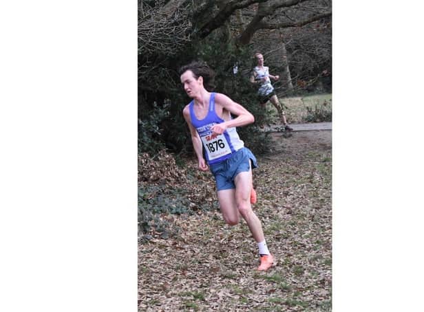 Harry Brodie running at the Southern Cross Country Championships